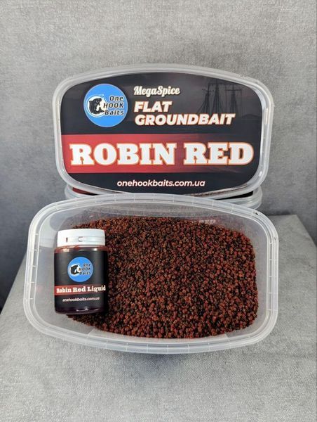 Метод-мікс One Hook Baits Flat Groundbait Robin Red 400g