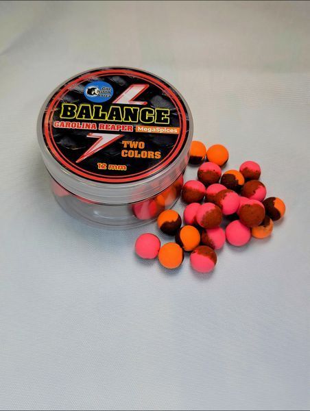 Насадкові бойли Balance Two Colours One Hook Baits MEGA SPICE Carolina Reaper 12 мм (40 г) 073 фото