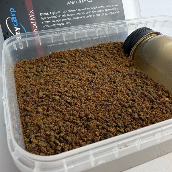 Метод Мікс CrazyCarp Black Opium (чорний опіум) 400g MMIXBO400 фото