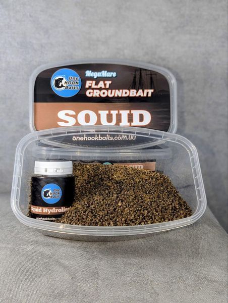 Метод-мікс One Hook Baits Flat Groundbait Squid 400g