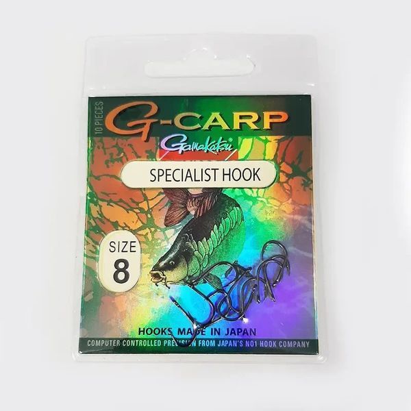 Гачки GAMAKATSU G-CARP SPECIALIST №08 10шт 14682800800 фото