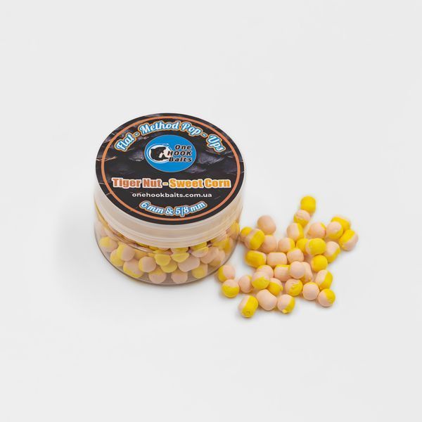 Бойли Pop-Up Flat-Method One Hook Baits Tiger Nut-Sweet Corn 6 мм&5/8mm 2607370004 фото