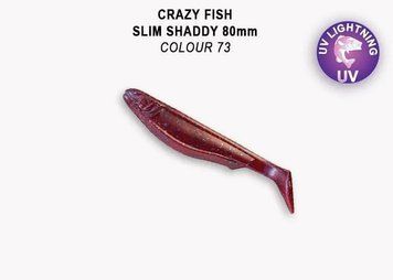 CRAZY FISH Slim shaddy 3.2" 56-80-73-7 креветкаВ наявностікальмар