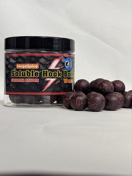 Насадкові розчинні бойли Soluble Hook Boilies One Hook Baits MEGA SPICE Carolina Reaper 16 мм (100 г) 117 фото