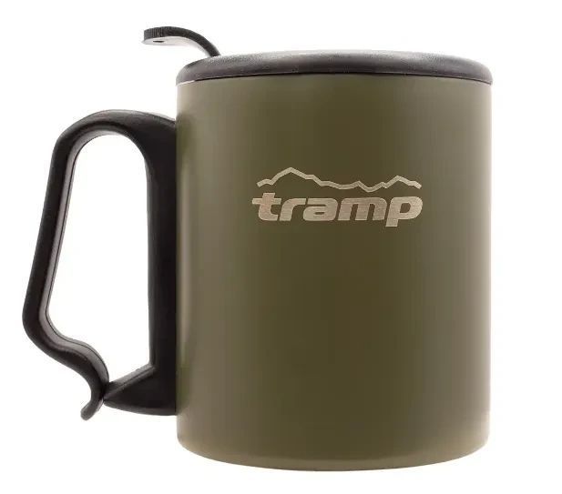 Термокружка TRAMP з поїлкою та защібкою 325 мл олива UTRC-020-olive фото