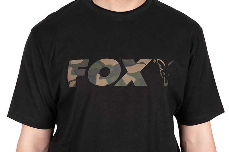 Футболка Fox Black / Camo Logo T size S CFX285 фото