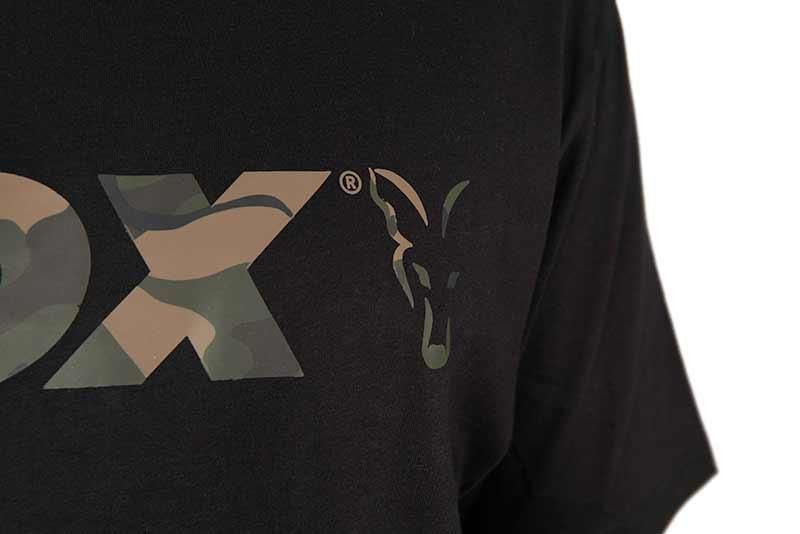 Футболка Fox Black / Camo Logo T size S CFX285 фото
