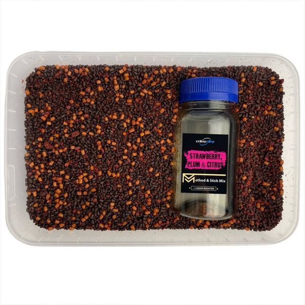 Стік-Мікс CrazyCarp Strawberry, Plum & Citrus (полуниця, слива та цитрус) 500g MSMSPC400 фото