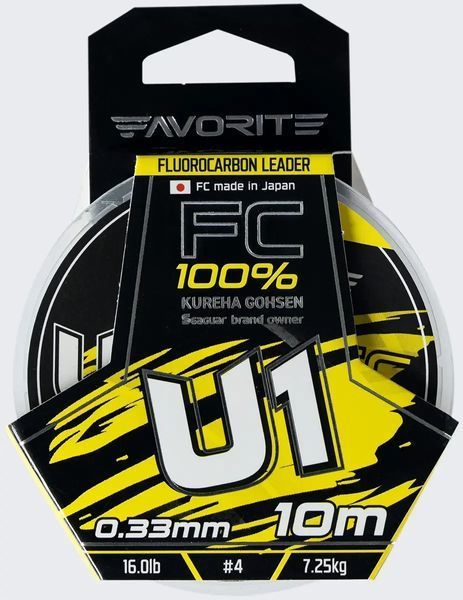 Флюорокарбон Favorite U1 FC 10m #3.5/0.33mm 16lb/7.25kg