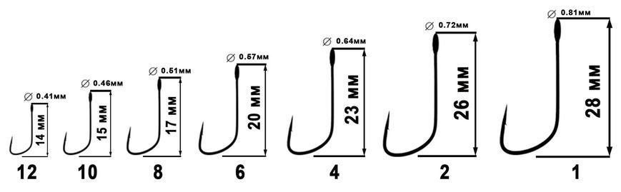 Гачок Crazy Fish Stinger Hook № 1 10 шт SH-1 10 фото
