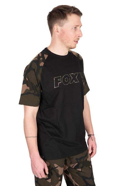 Футболка Fox Black/Camo Outline 2XL CFX271 фото