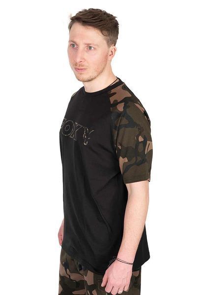 Футболка Fox Black/Camo Outline 2XL CFX271 фото