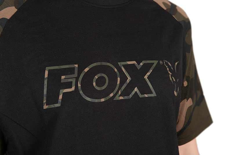 Футболка Fox Black/Camo Outline 2XL CFX271 фото