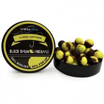 Бойли вафтерс CrazyCarp Black Opium & Pineapple (чорний опіум та ананас) - 10 мм