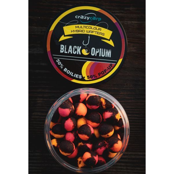 Бойли вафтерс CrazyCarp Multicolor Black Opium 12 мм MBOHW12 фото