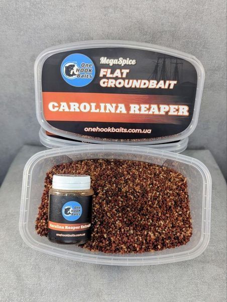 Метод-мікс One Hook Baits Flat Groundbait Carolina Reaper 400g 2643093882 фото