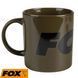 Керамічна кружка Fox Green and Black Logo Ceramic Mug CCW023 фото 1
