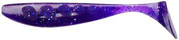 Силікон FishUP Wizzle Shad 5" #060 - Dark Violet/Peacock & Silver (4шт/уп)
